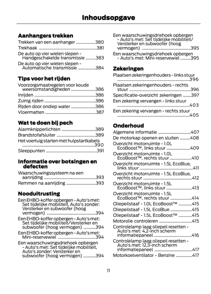 2021 Ford Puma Owner's Manual | Dutch