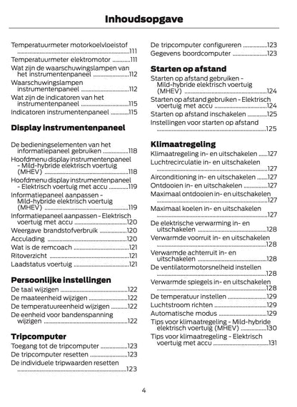 2025 Ford Puma Owner's Manual | Dutch