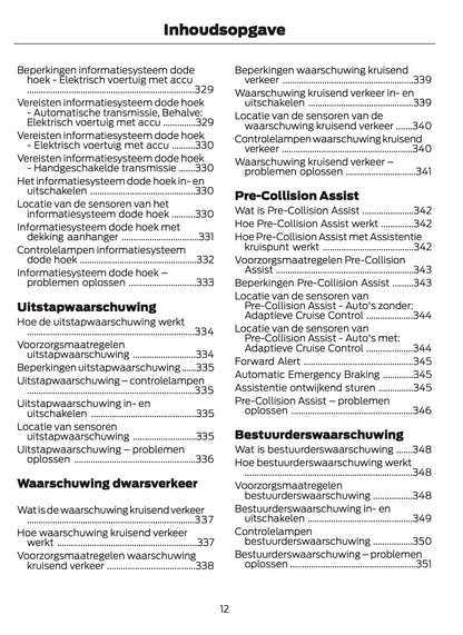 2026 Ford Puma Owner's Manual | Dutch