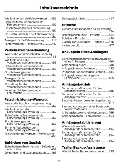 2025-2026 Ford Ranger Bedienungsanleitung | Deutsch