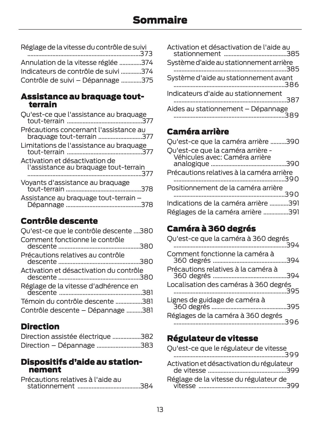 2025-2026 Ford Ranger Owner's Manual | French