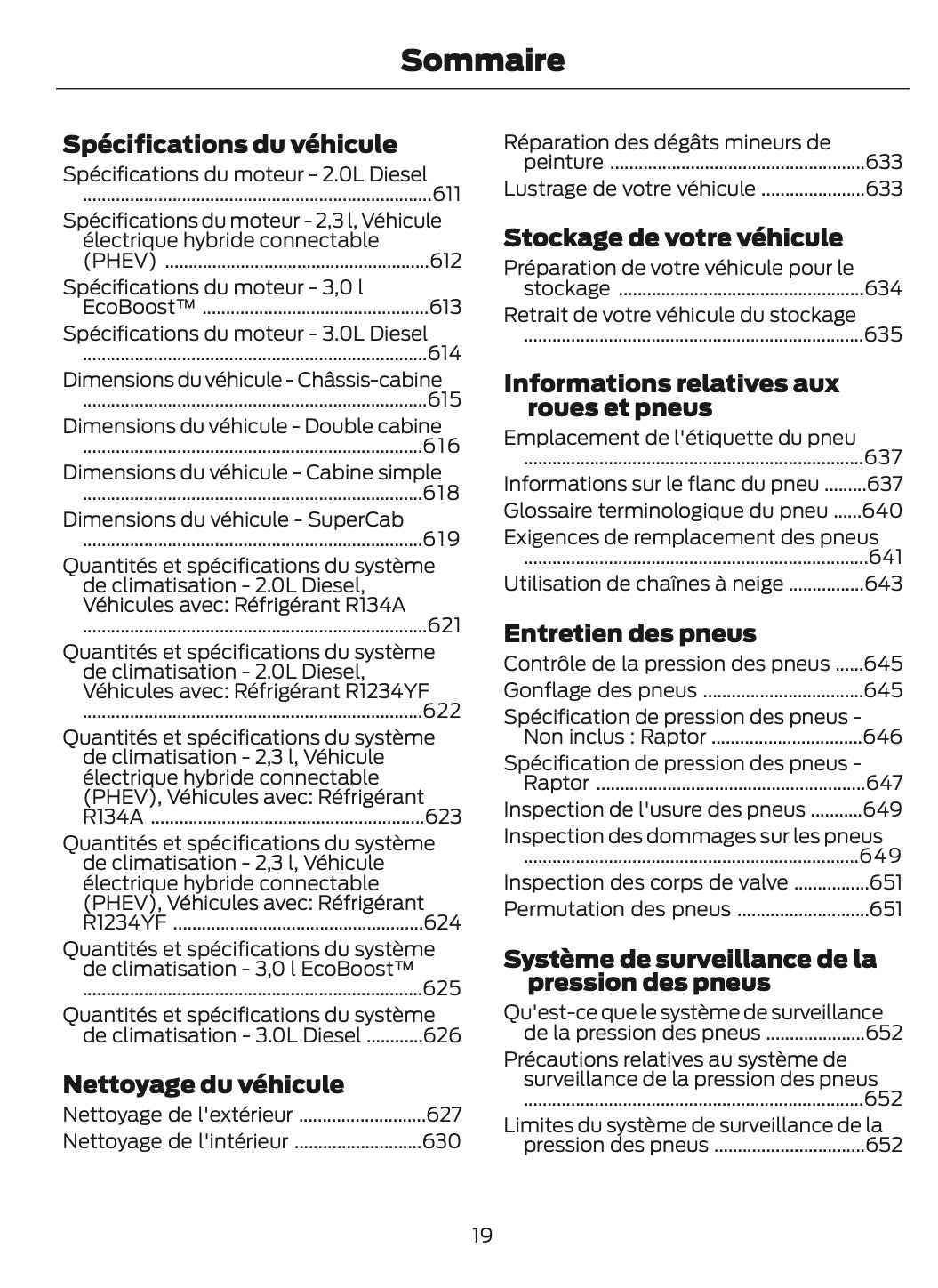 2025-2026 Ford Ranger Owner's Manual | French