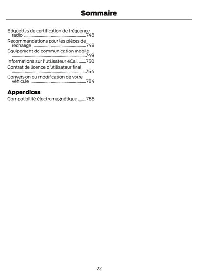 2025-2026 Ford Ranger Owner's Manual | French