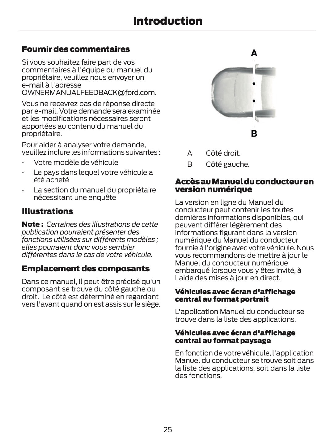 2025-2026 Ford Ranger Owner's Manual | French