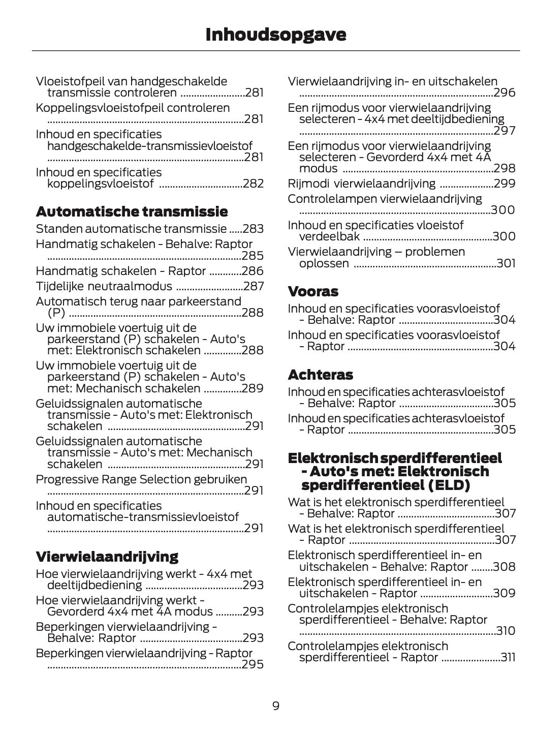 2025-2026 Ford Ranger Owner's Manual | Dutch