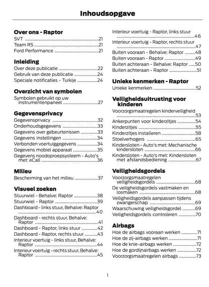 2025-2026 Ford Ranger Owner's Manual | Dutch