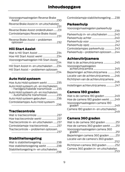 2023-2024 Ford Tourneo Custom/Transit Custom Owner's Manual | Dutch