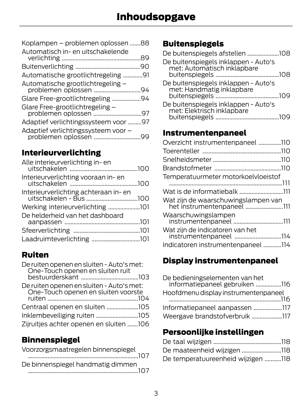 2023-2024 Ford Tourneo Custom/Transit Custom Owner's Manual | Dutch