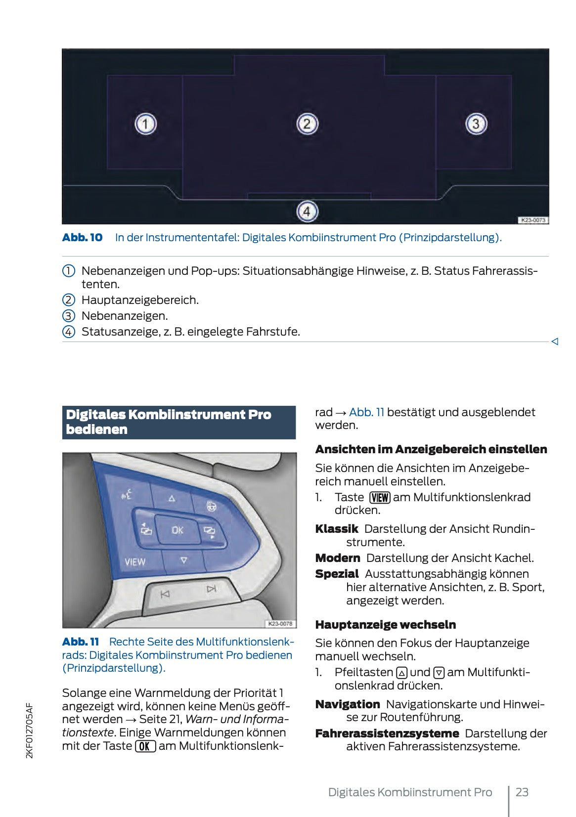 2024-2025 Ford Tourneo Connect/Transit Connect Bedienungsanleitung | Deutsch