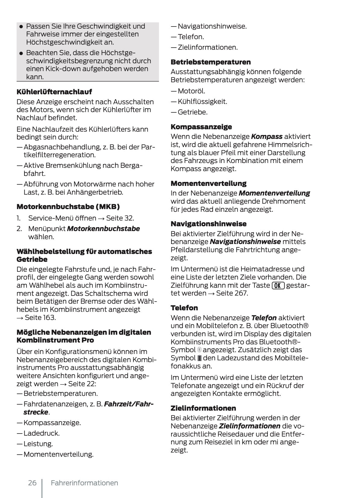 2024-2025 Ford Tourneo Connect/Transit Connect Bedienungsanleitung | Deutsch