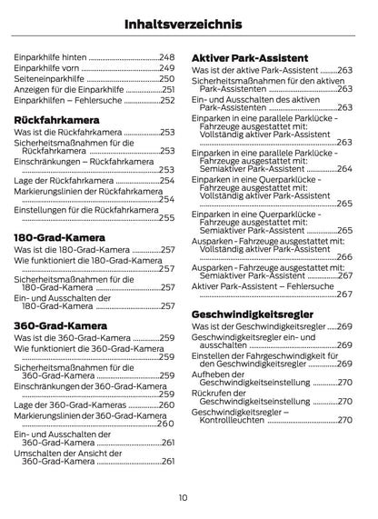 2023-2024 Ford Tourneo Custom/Transit Custom Bedienungsanleitung | Deutsch