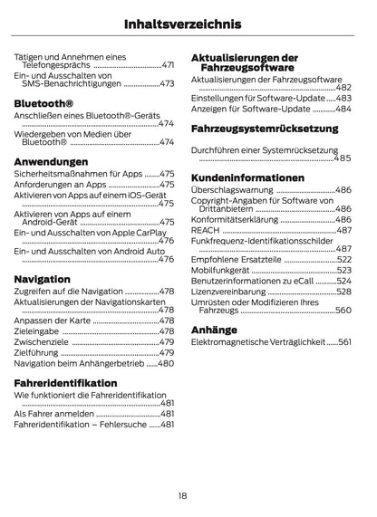 2023-2024 Ford Tourneo Custom/Transit Custom Bedienungsanleitung | Deutsch