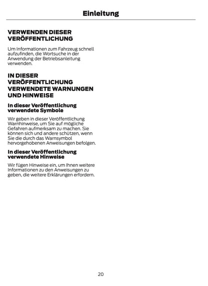 2023-2024 Ford Tourneo Custom/Transit Custom Bedienungsanleitung | Deutsch