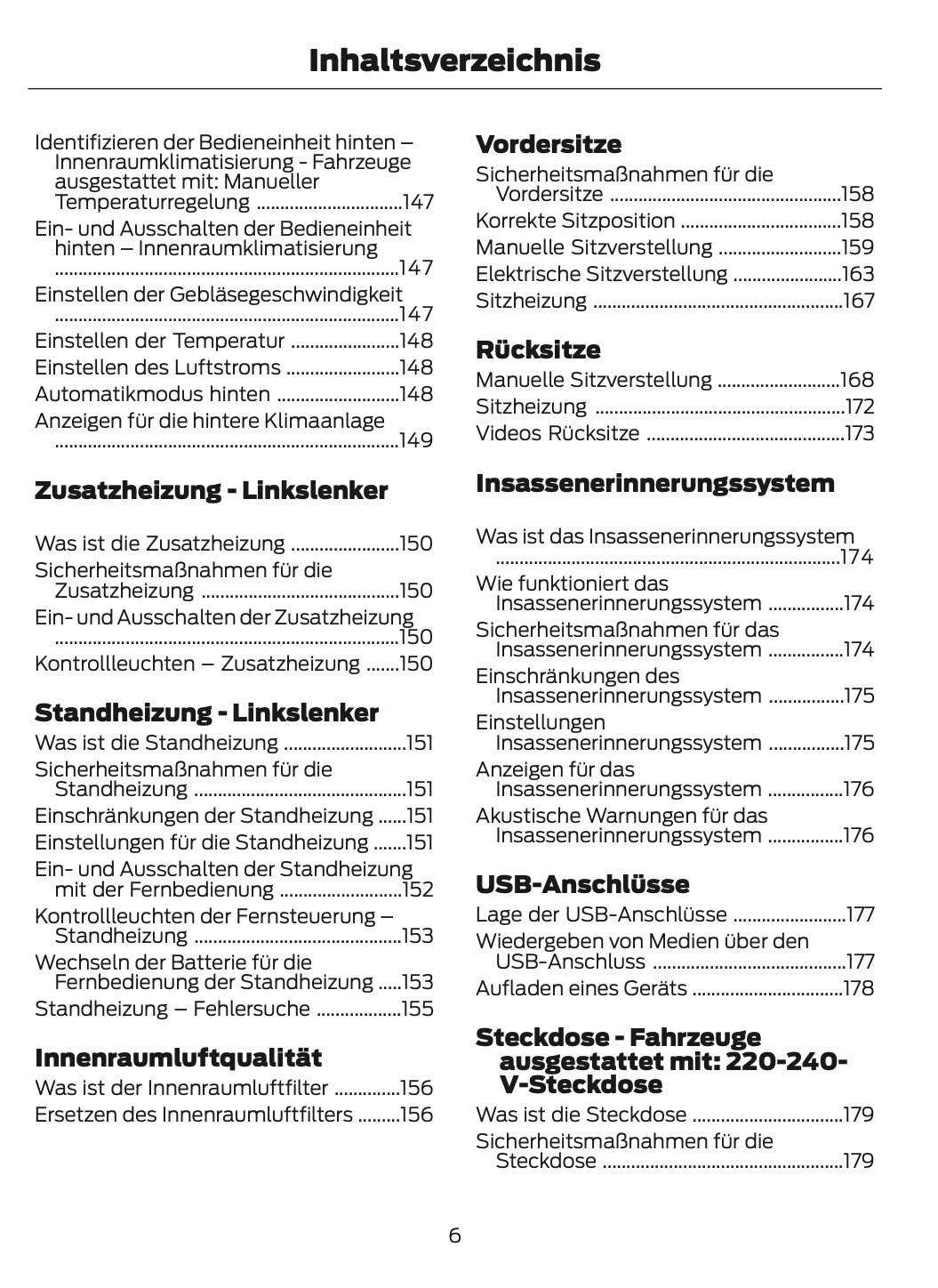 2023-2024 Ford Tourneo Custom/Transit Custom Bedienungsanleitung | Deutsch