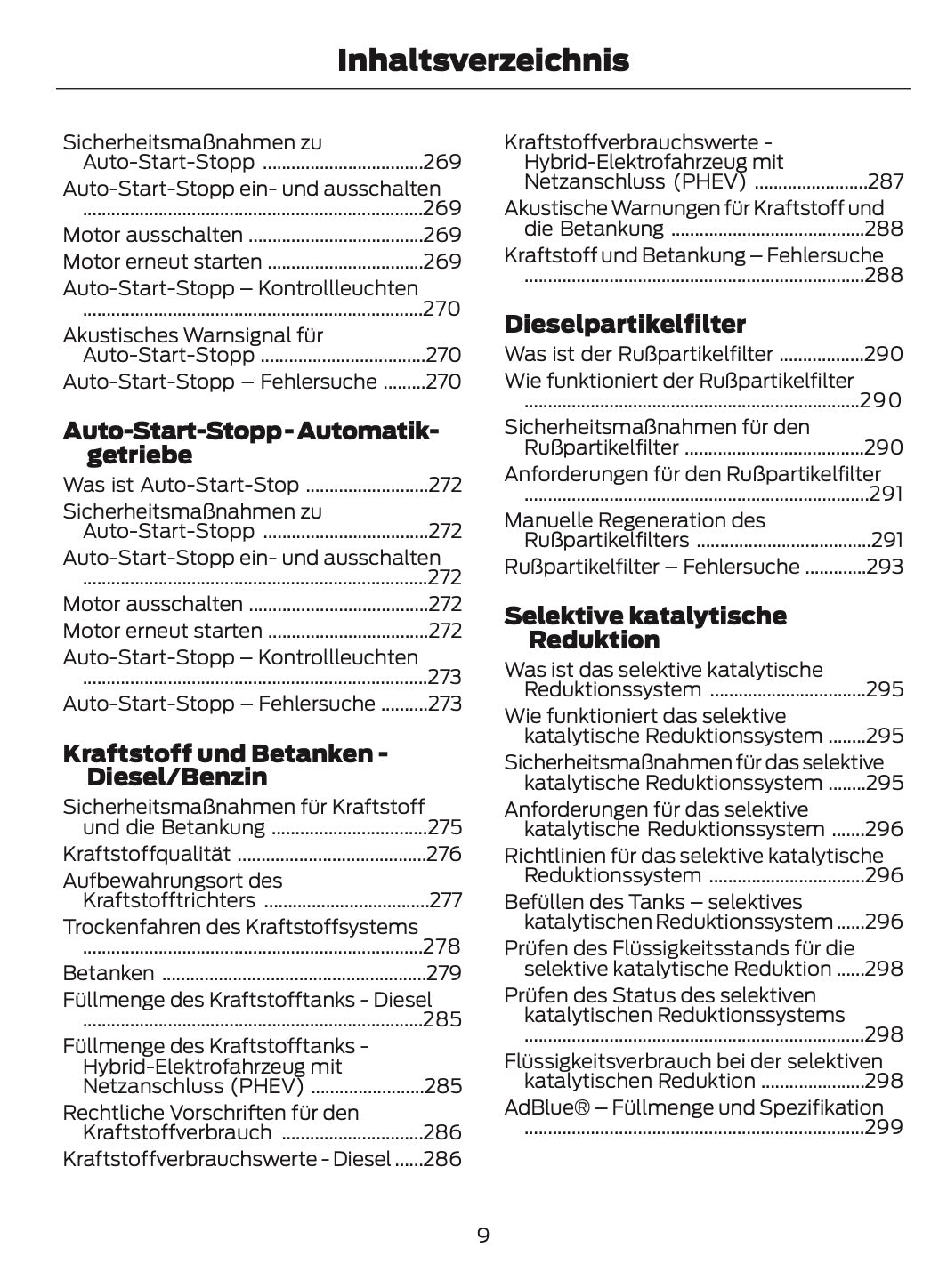 2026 Ford Tourneo Custom/Transit Custom Owner's Manual | German