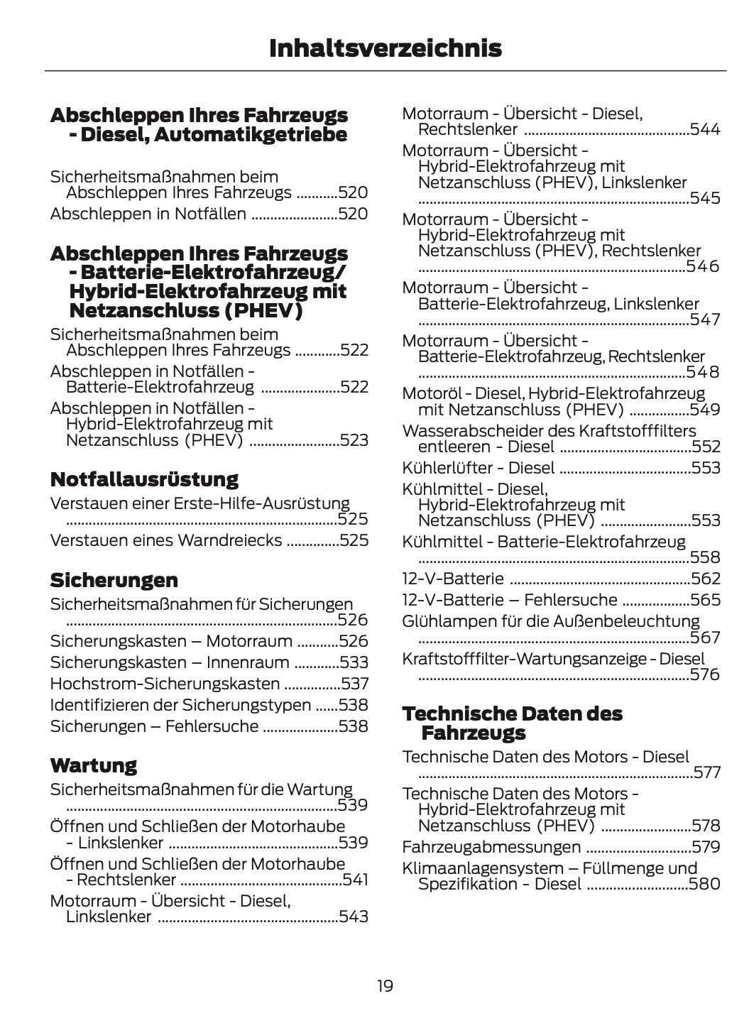 2026 Ford Tourneo Custom/Transit Custom Owner's Manual | German