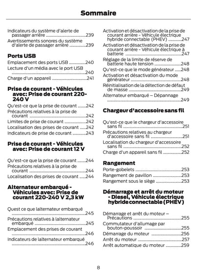 2026 Ford Tourneo Custom/Transit Custom Owner's Manual | French