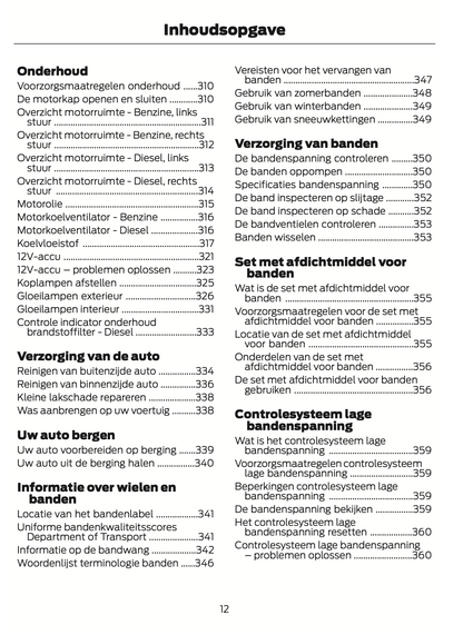 2024 Ford Tourneo Courier/Transit Courier Owner's Manual | Dutch