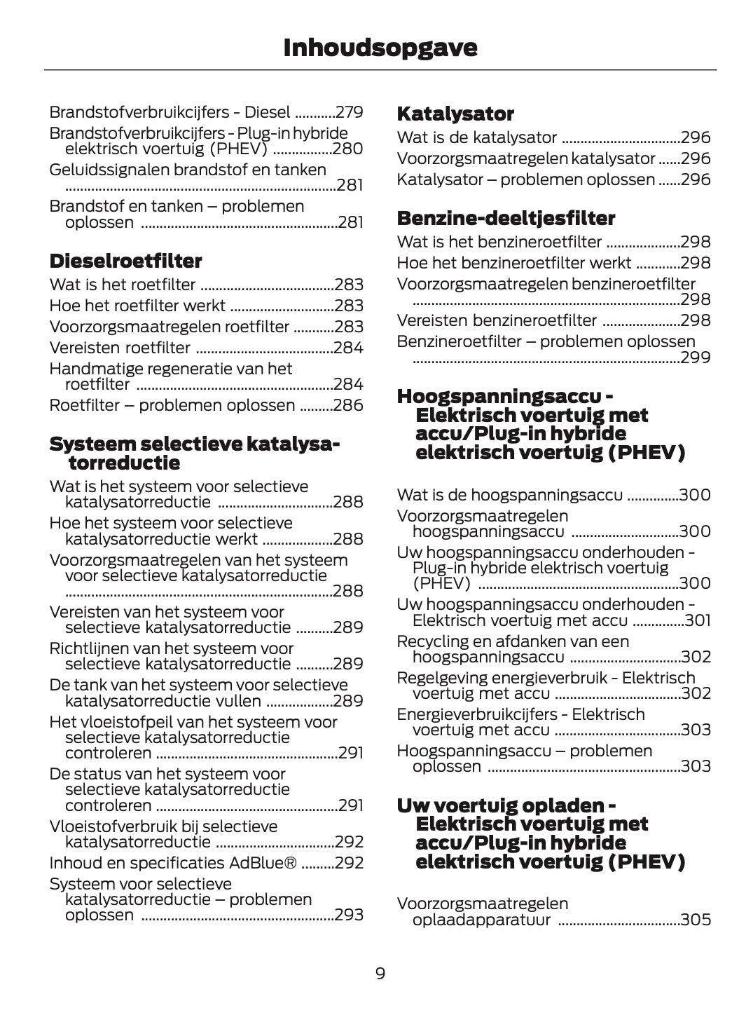 2026 Ford Tourneo Custom/Transit Custom Owner's Manual | Dutch