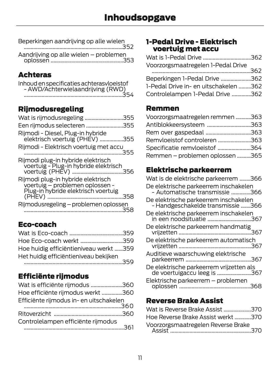 2026 Ford Tourneo Custom/Transit Custom Owner's Manual | Dutch