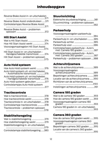2026 Ford Tourneo Custom/Transit Custom Owner's Manual | Dutch