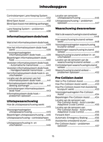 2026 Ford Tourneo Custom/Transit Custom Owner's Manual | Dutch