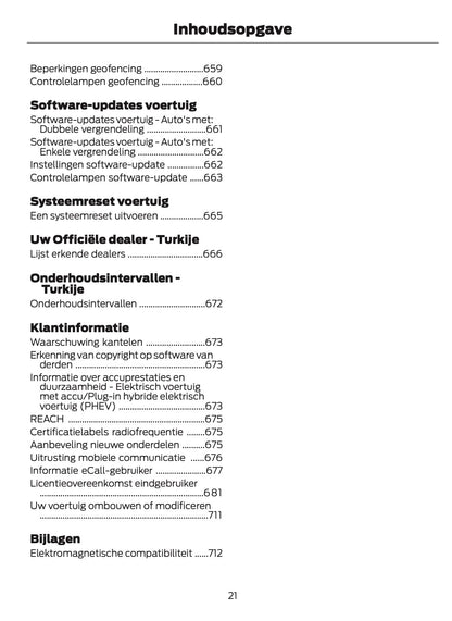 2026 Ford Tourneo Custom/Transit Custom Owner's Manual | Dutch