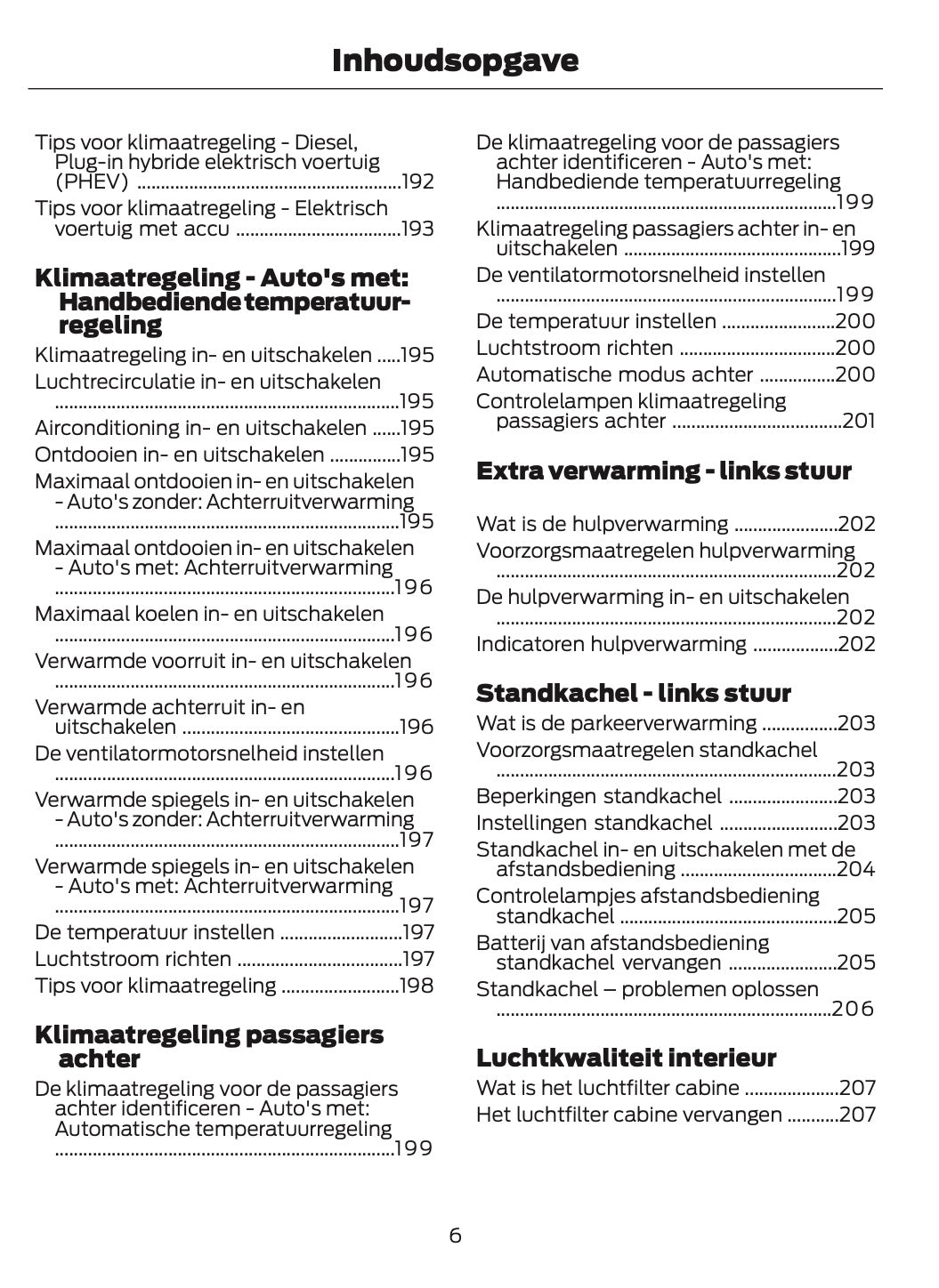 2026 Ford Tourneo Custom/Transit Custom Owner's Manual | Dutch
