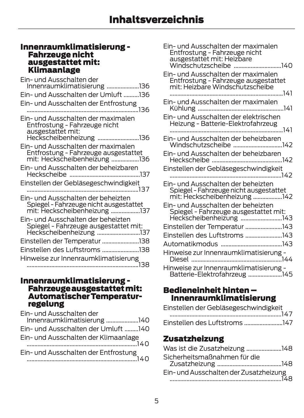2026 Ford Transit Owner's Manual | German