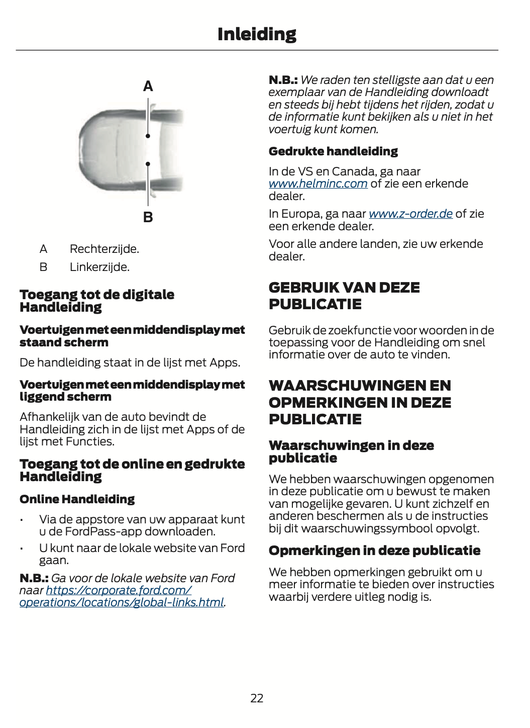 2024-2025 Ford Transit Owner's Manual | Dutch