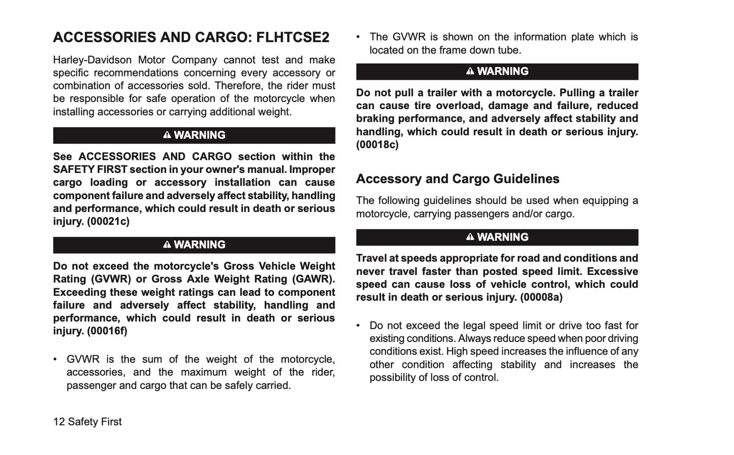 2005 Harley-Davidson FLHTCSE2 Owner's Manual | English US