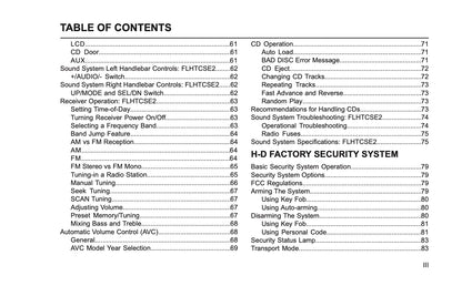 2005 Harley-Davidson FLHTCSE2 Owner's Manual | English US