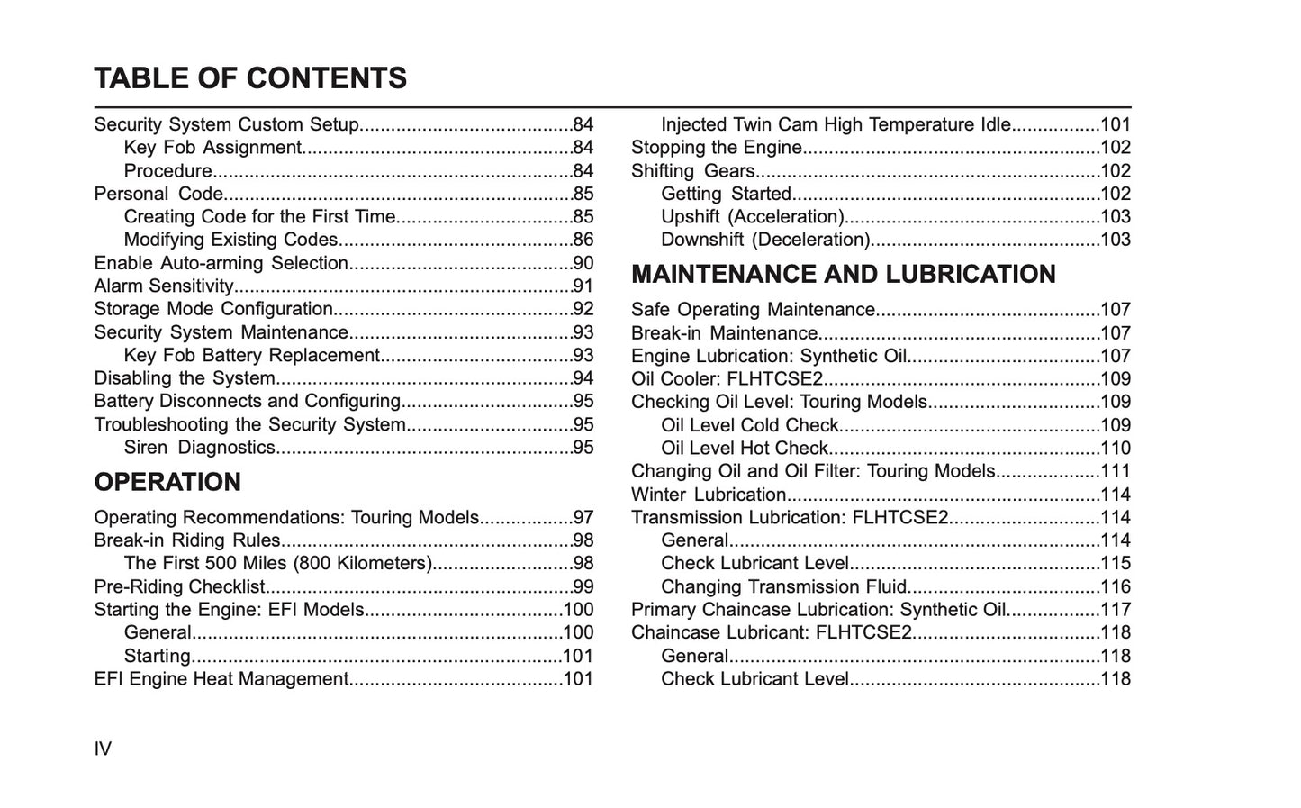 2005 Harley-Davidson FLHTCSE2 Owner's Manual | English US