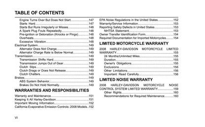 2008 Harley-Davidson FLHRSE4 Owner's Manual | English US