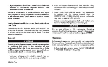 2025 Harley-Davidson FLTRXSE Owner's Manual | English US