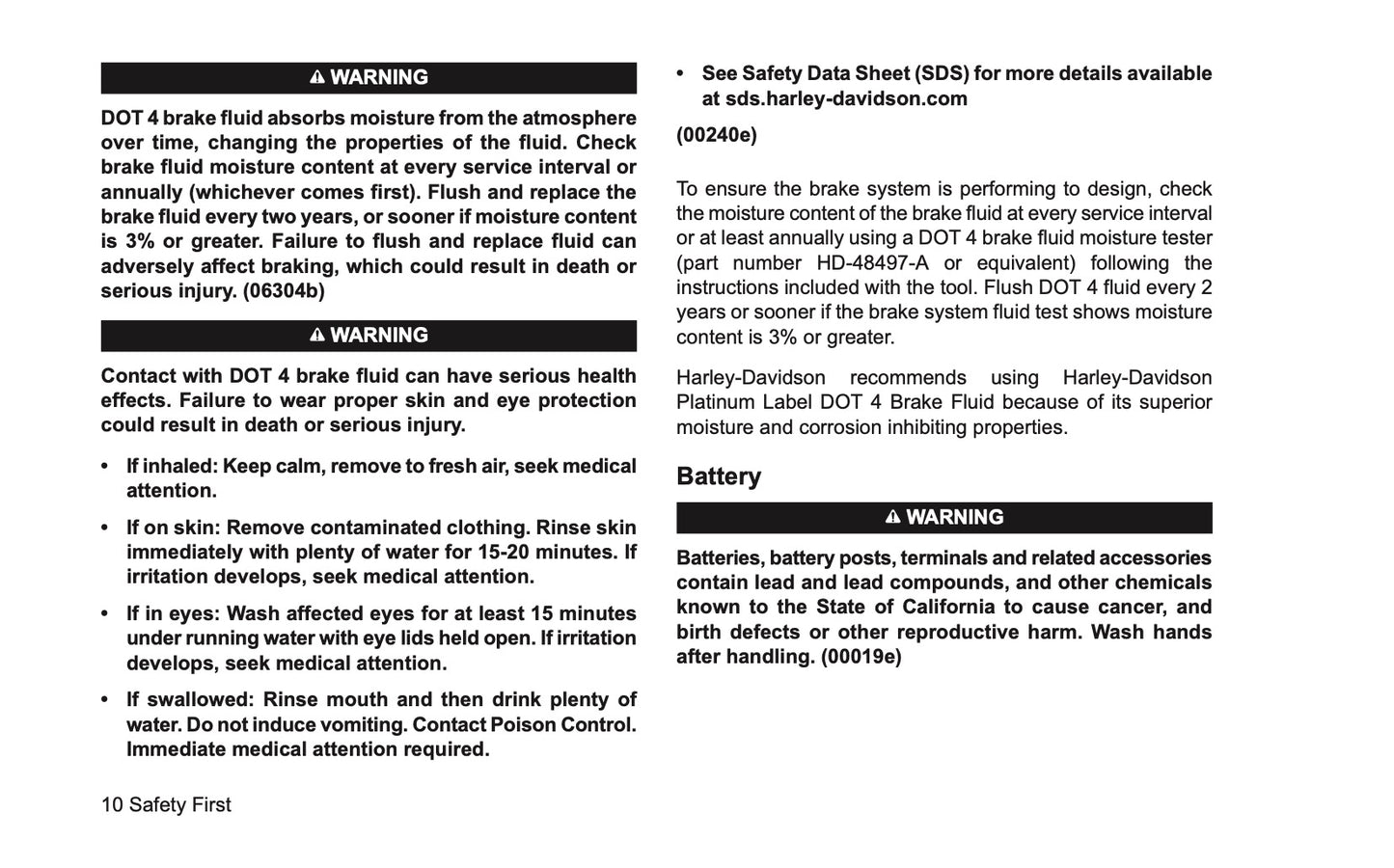 2025 Harley-Davidson FLTRXSE Owner's Manual | English US