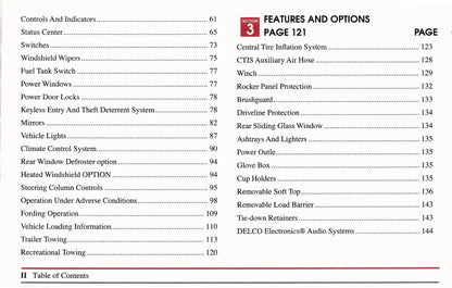1999 Hummer H1 Owner's Manual | English
