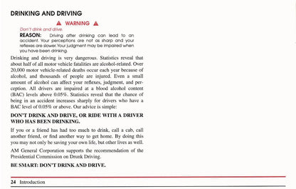 1999 Hummer H1 Owner's Manual | English