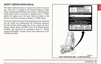 1999 Hummer H1 Owner's Manual | English