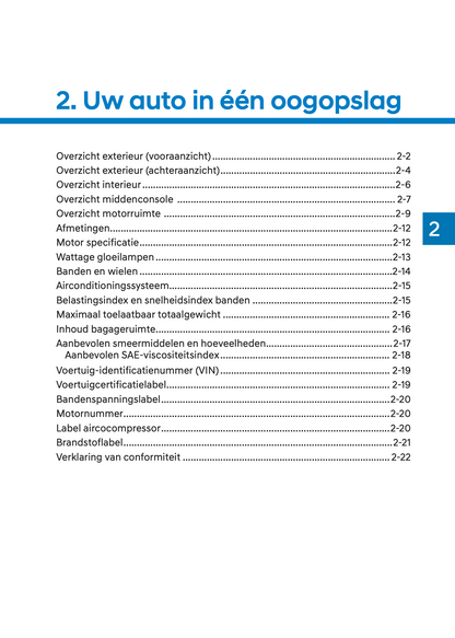 2023-2024 Hyundai i10 Owner's Manual | Dutch