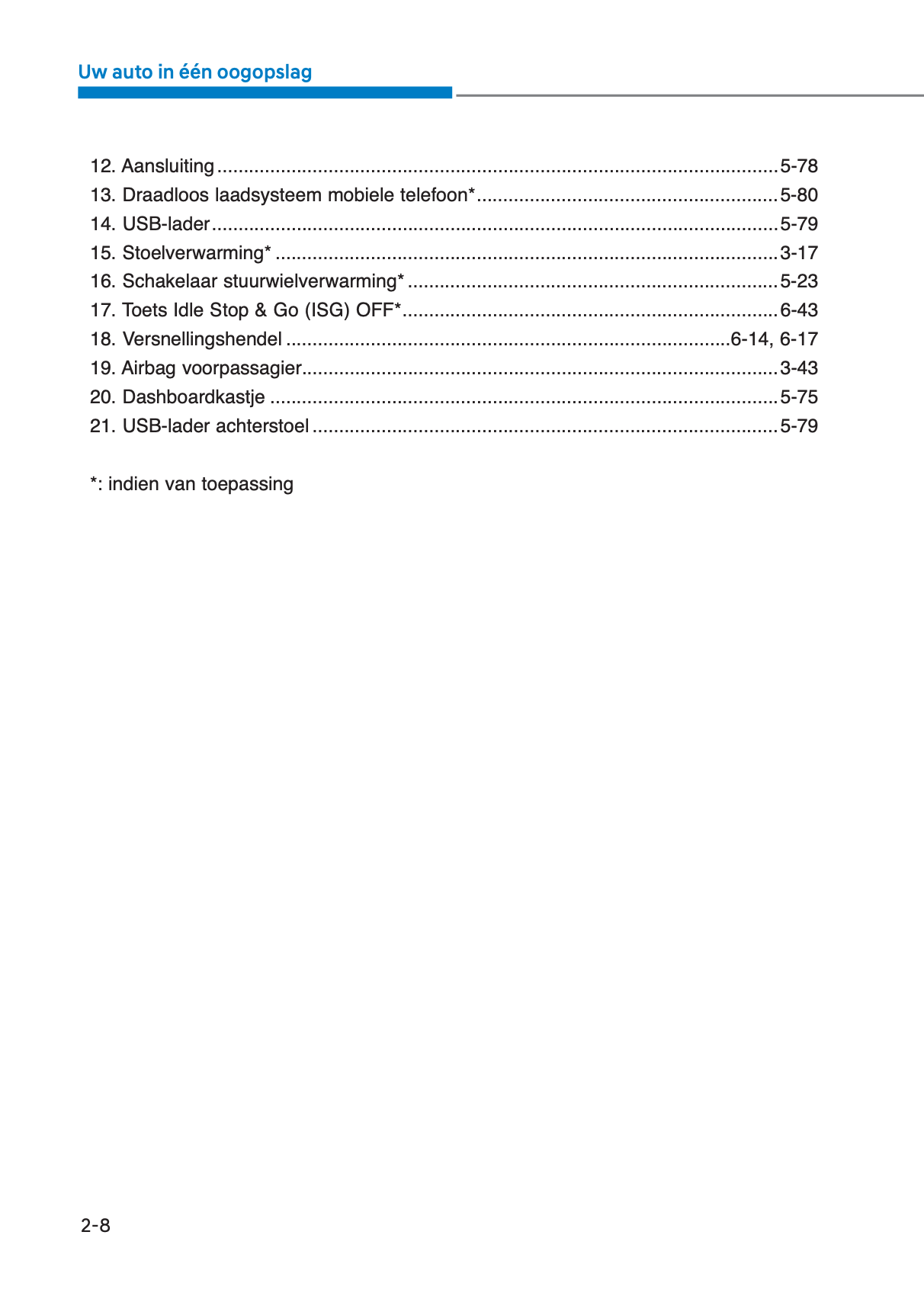 2023-2024 Hyundai i10 Owner's Manual | Dutch