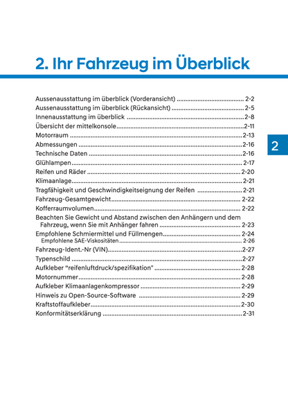 2023-2024 Hyundai i20/Bayon Owner's Manual | German