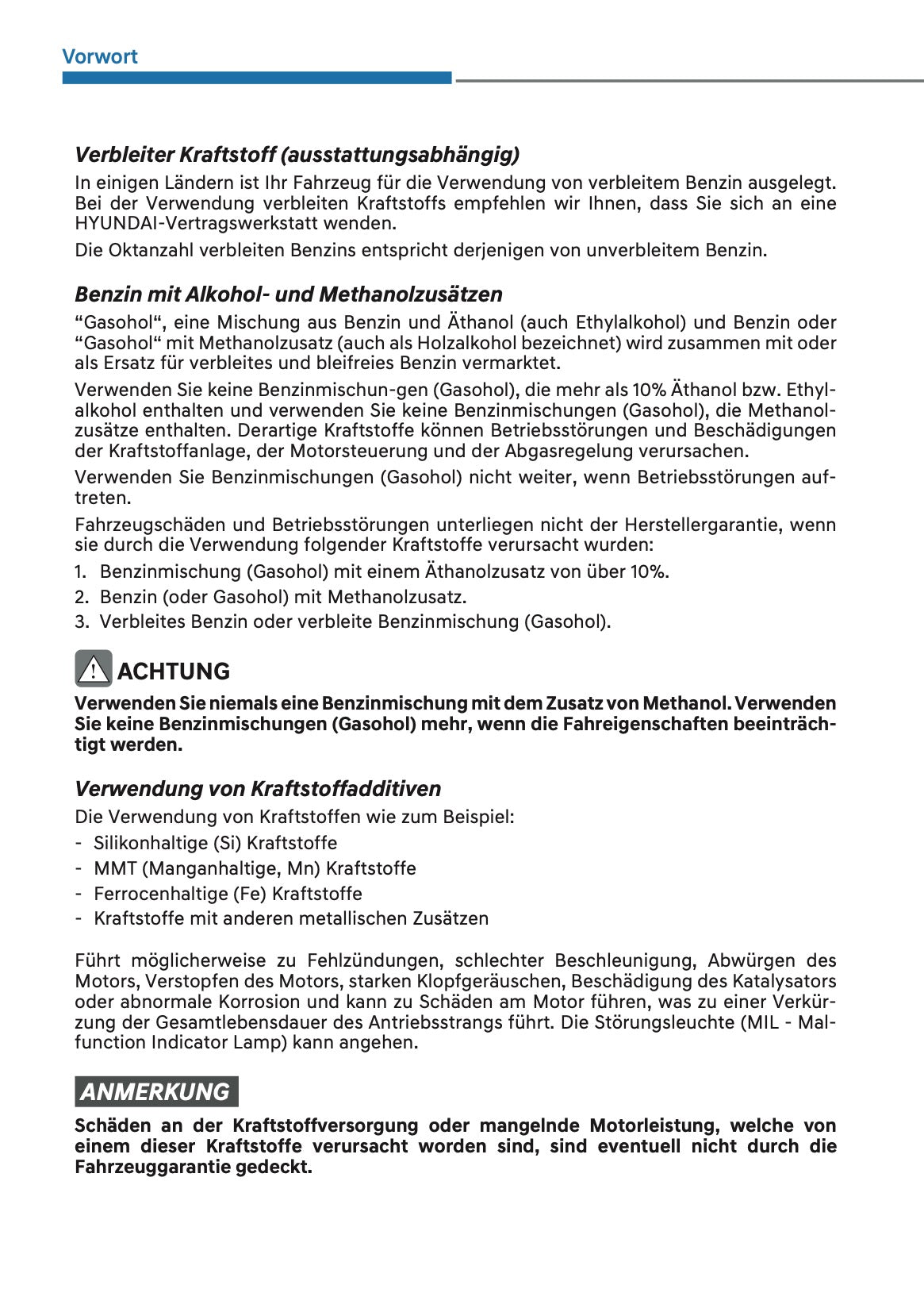 2025 Hyundai i20/Bayon Bedienungsanleitung | Deutsch