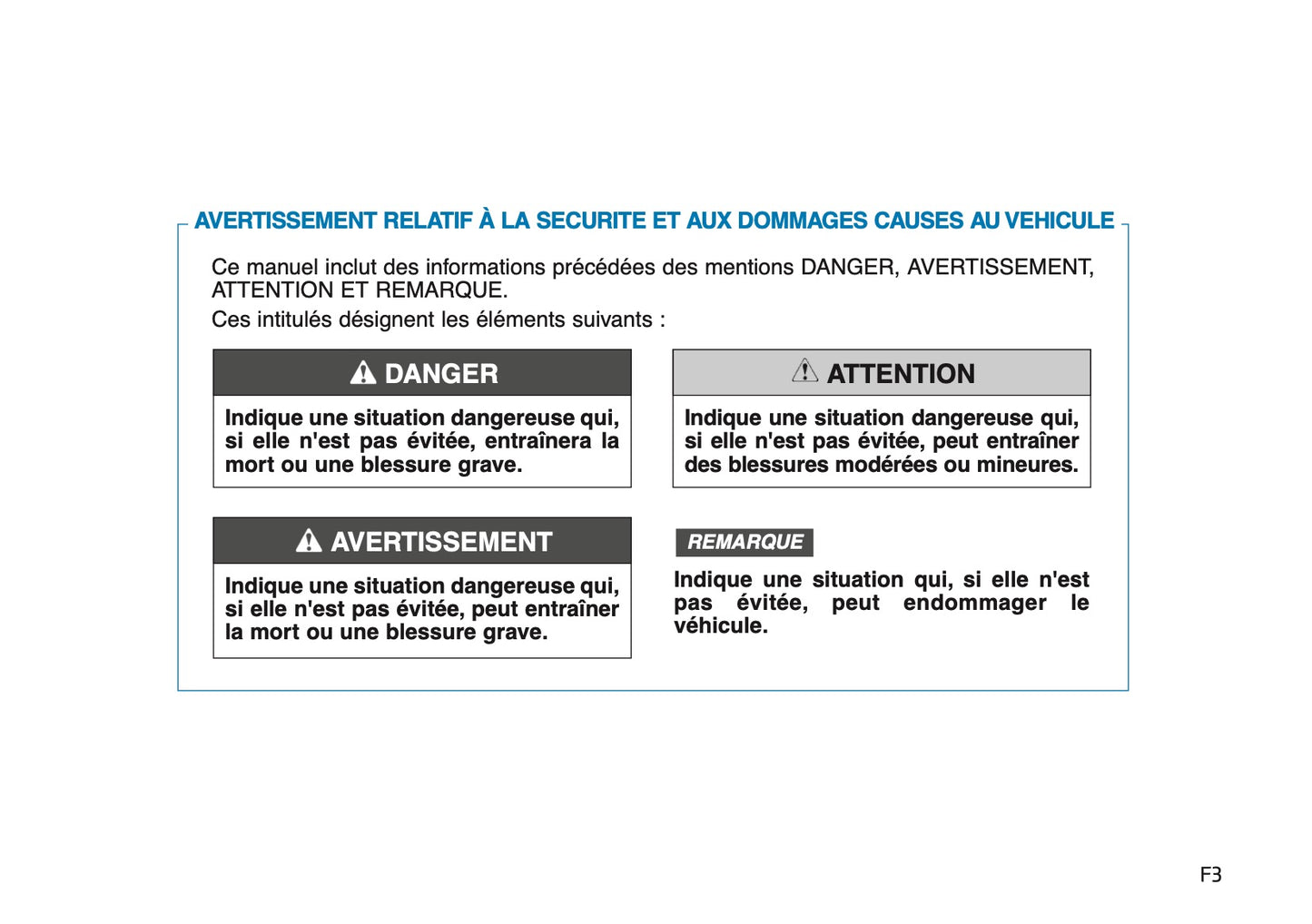 2026 Hyundai i30 Owner's Manual | French
