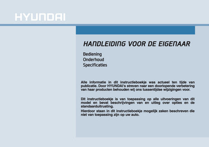 2026 Hyundai i30 Owner's Manual | Dutch