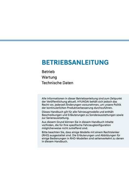2026 Hyundai Inster Owner's Manual | German