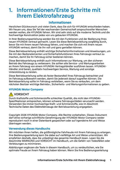 2027 Hyundai Inster Owner's Manual | German