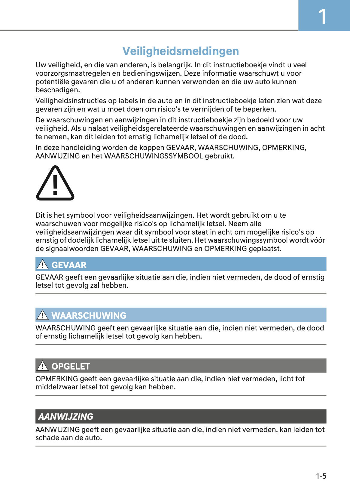 2024-2025 Hyundai Ioniq 5 Owner's Manual | Dutch