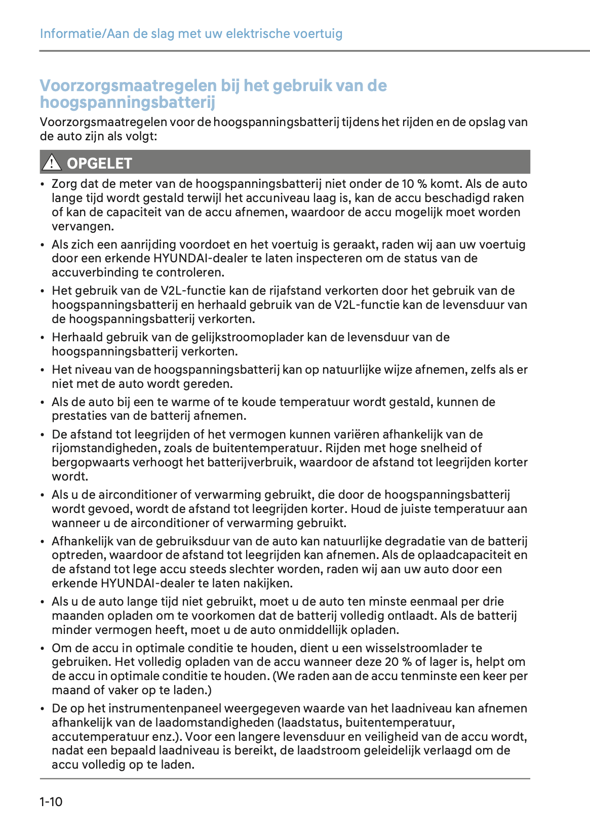 2024-2025 Hyundai Ioniq 5 Owner's Manual | Dutch