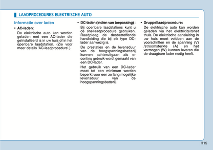 2020-2021 Hyundai Ioniq Electric Owner's Manual | Dutch